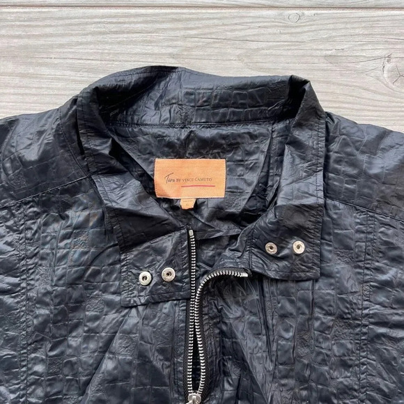 Two By‎ Vince Camuto Womens Black Long Sleeve Full Zip Nylon Jacket Size XL NWT - Picture 4 of 9